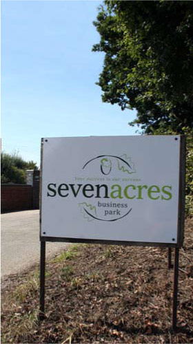 picture of seven acres sign